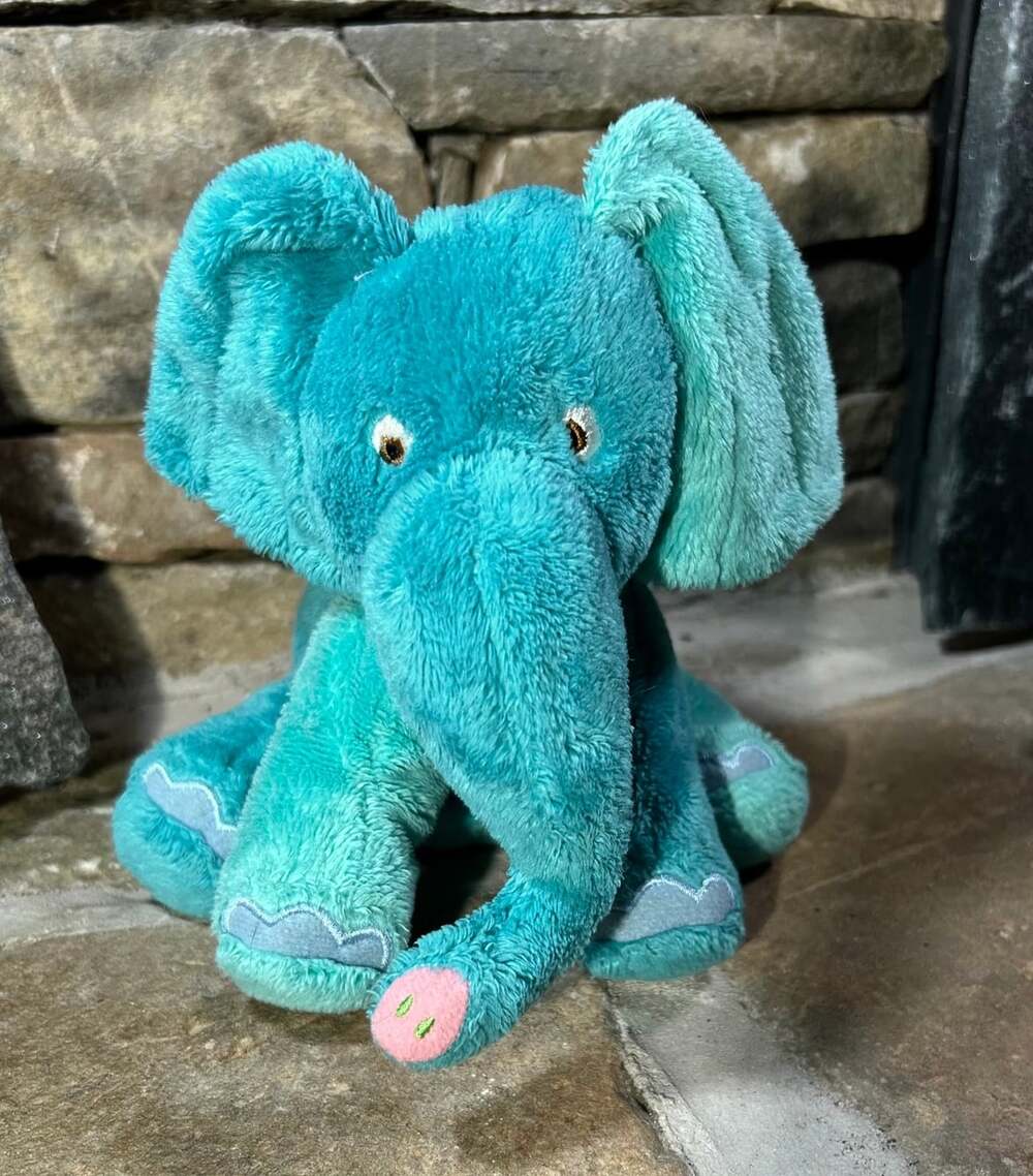 World of Eric Carle Floppy Plush Blue Teal Elephant 8”